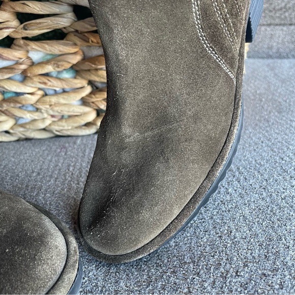 Fly London Wate Slip On Suede Ankle Booties Brown Women’s Size 8/39 - Picture 11 of 12